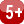 Symbol 5+